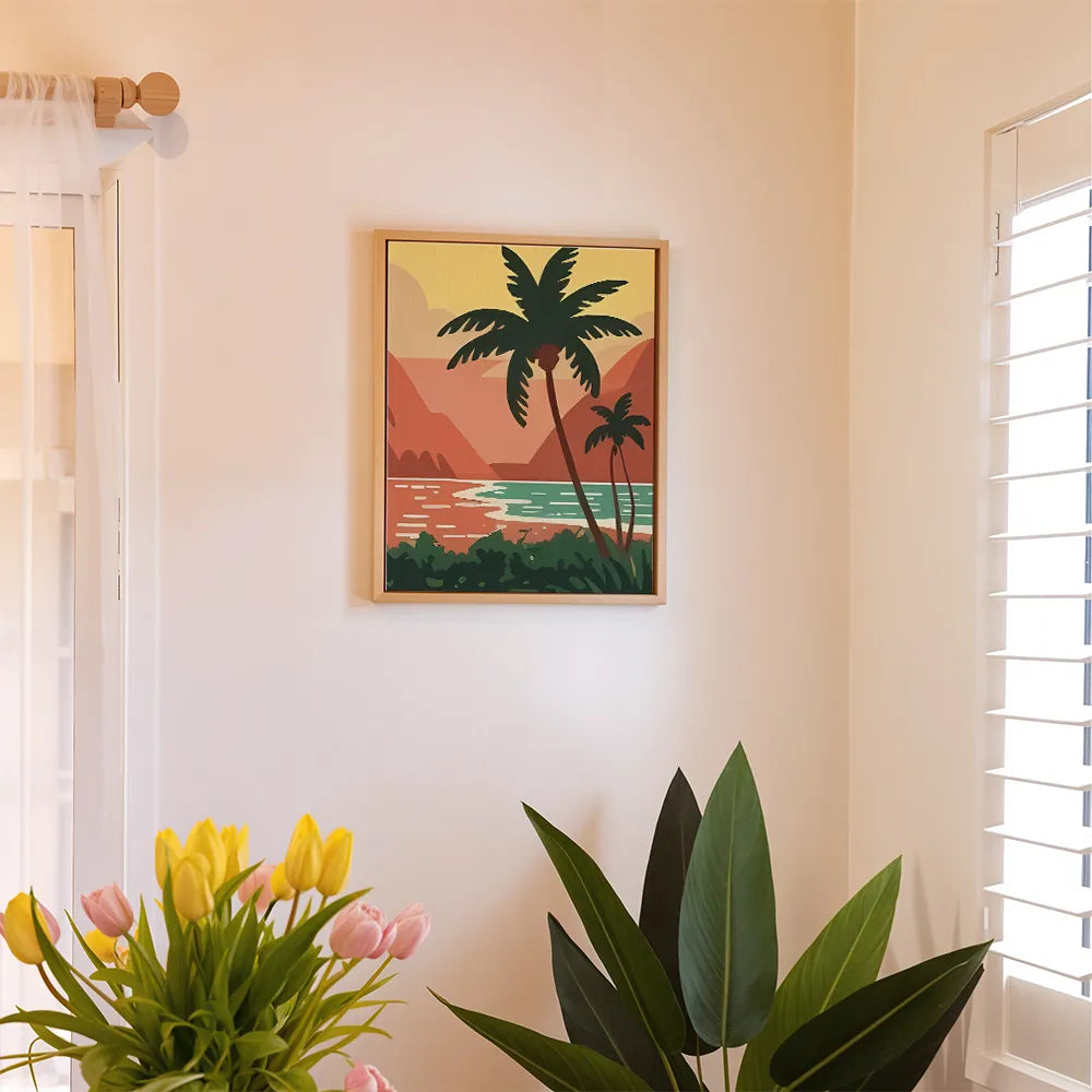 

Dipingere con i numeri - 6 Mini quadri | Set Faule Lagune