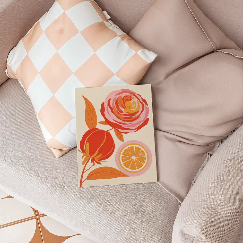 Dipingi con i numeri - 6 mini dipinti | Set Heatwave Blossom
