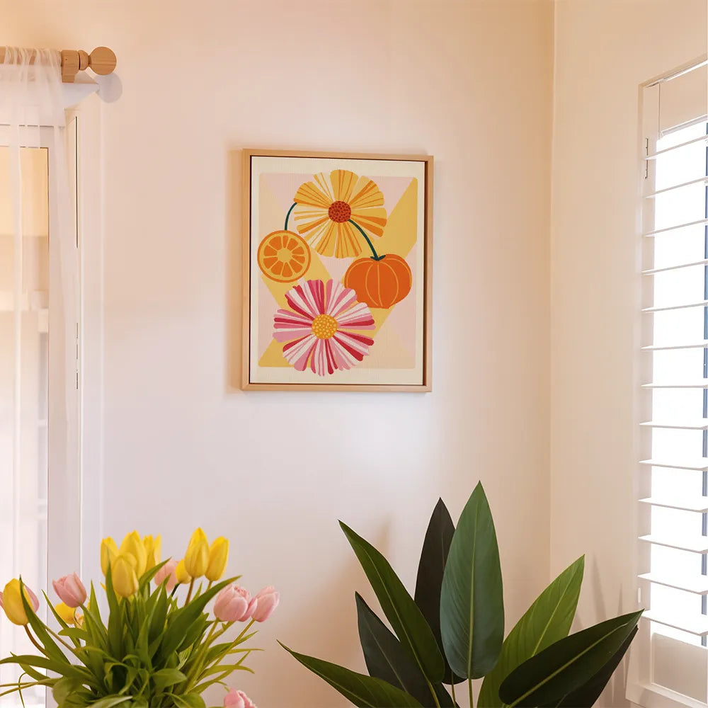 Dipingi con i numeri - 6 mini dipinti | Set Heatwave Blossom