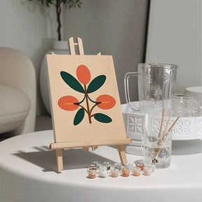 Dipingi con i numeri - 6 mini dipinti | Set di fiori di ciliegio