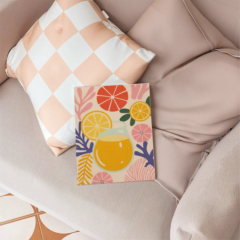 Dipingi con i numeri - 6 mini dipinti | Set di rondini coralline