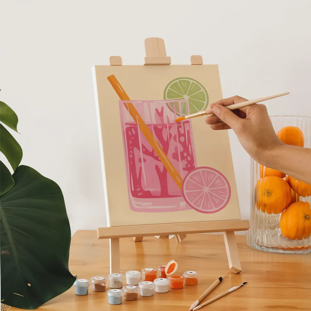 Dipingi con i numeri - 6 mini dipinti | Set di rondini coralline