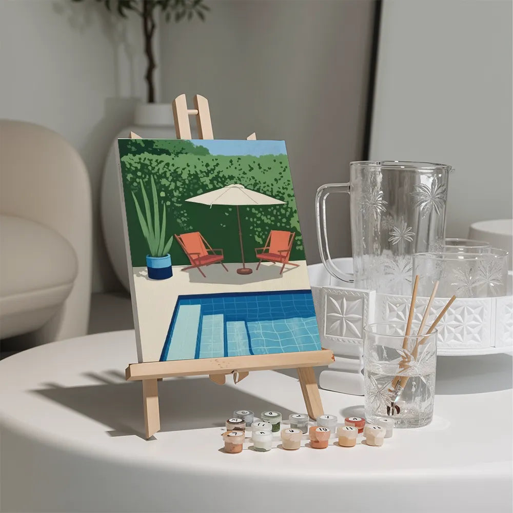 

Dipingere con i numeri - 6 Mini quadri | Set piscine Echo