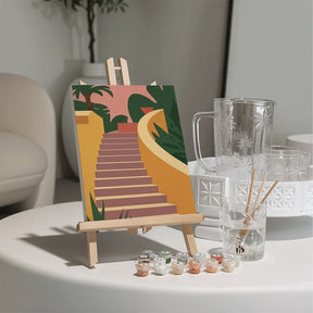 

Dipingere con i numeri - 6 Mini Quadri | Set Passi Baciati dal Sole