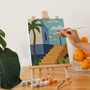 

Dipingere con i numeri - 6 Mini Quadri | Set Passi Baciati dal Sole