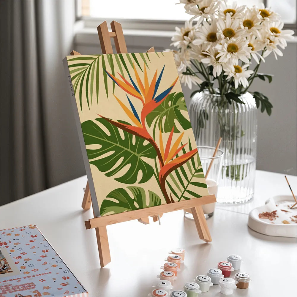 Dipingi con i numeri - 6 mini dipinti | Set Tropical Flicker