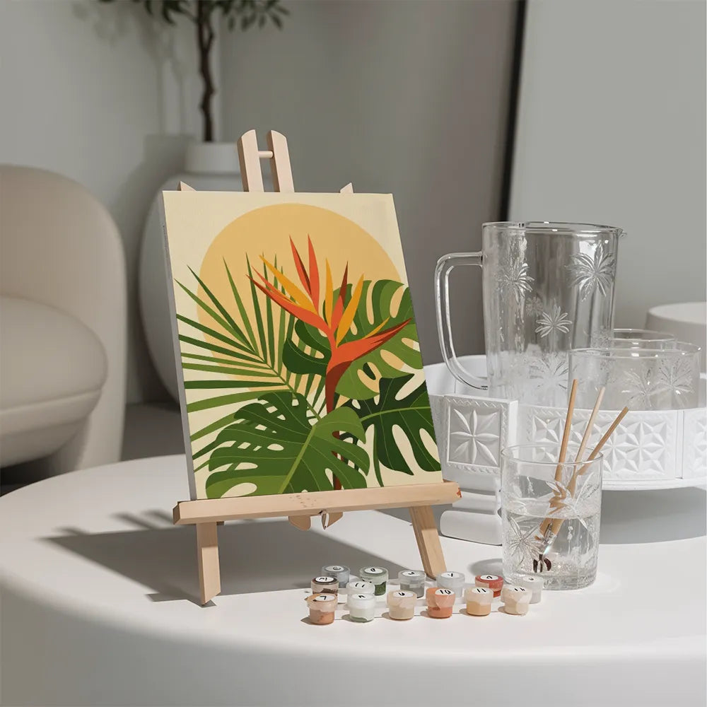 

Dipingere con i numeri - 6 Mini Quadri | Set Tropikflimmern