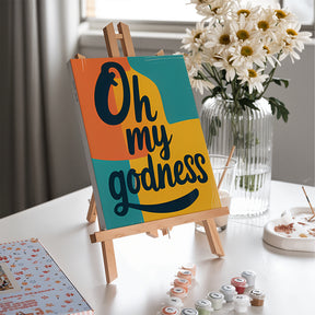 

Dipingere con i numeri - 6 quadri piccoli | Set di affermazioni astratte