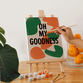 

Dipingere con i numeri - 6 quadri piccoli | Set di affermazioni astratte