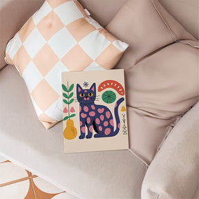 

Dipingere con i numeri - 6 Quadri Mini | Set di tratti astratti gatti