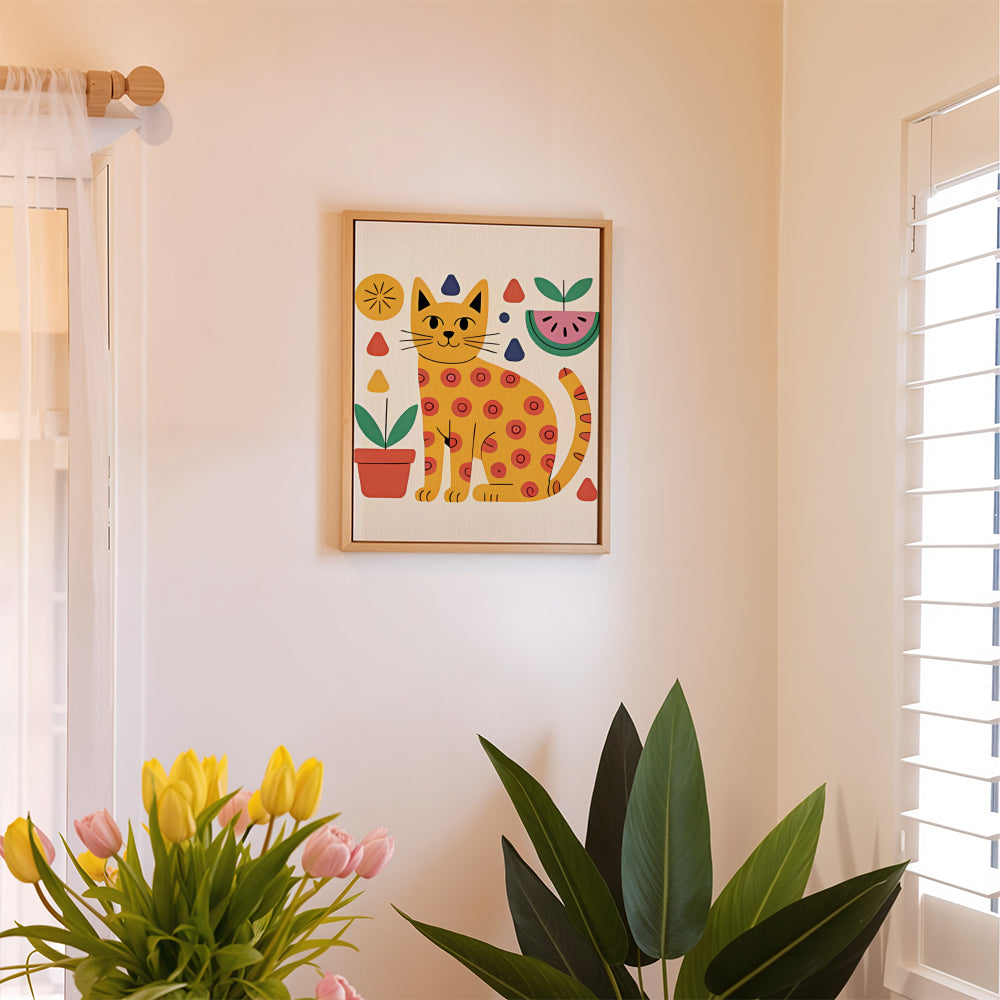 

Dipingere con i numeri - 6 Quadri Mini | Set di tratti astratti gatti