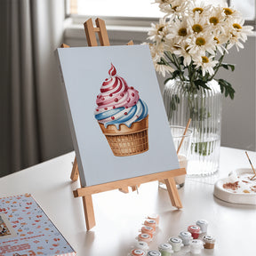 

dipingere con i numeri - 6 Mini Dipinti | Set di Accenti Azzurri