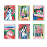 

Set di 6 mini quadri da dipingere con i numeri - Rosse e Fioritura