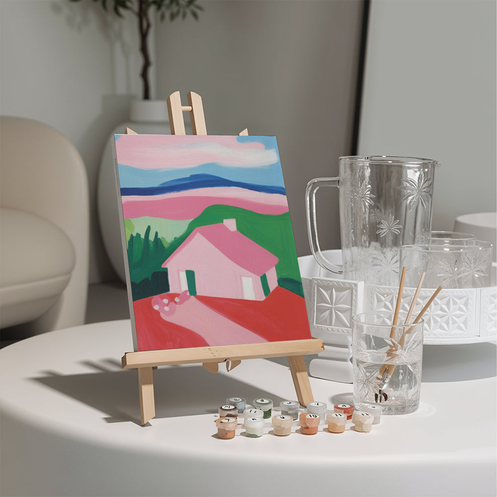 

Set di 6 mini quadri da dipingere con i numeri - Rosse e Fioritura