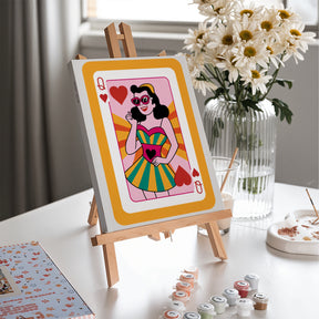 Dipingi con i numeri - 6 mini dipinti | Set di libri di attività Pop Art