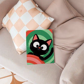 

Dipingere con i numeri - 6 Mini Quadri | Gatto Nero Set Caccia alle Taglie