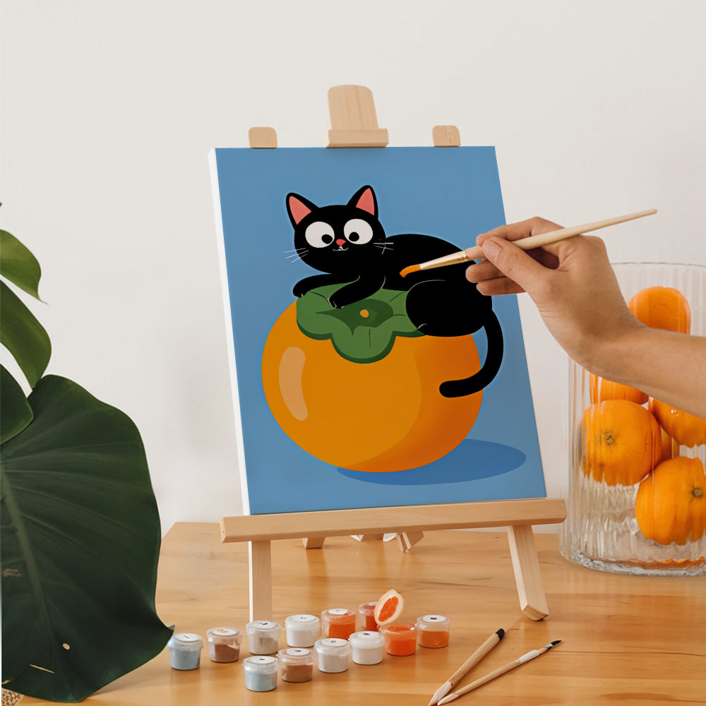 

Dipingere con i numeri - 6 Mini Quadri | Gatto Nero Set Caccia alle Taglie