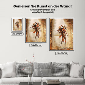 Mann und Frau Kunst 2 | Aurora Borealis - Malen nach Zahlen