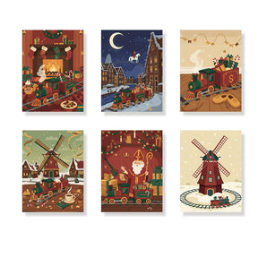 

Dipingere con i numeri - 6 Mini Dipinti | Piccolo Boschetto