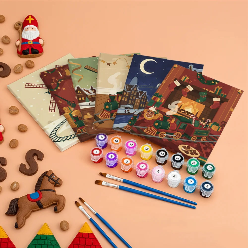 

Dipingere con i numeri - 6 Mini Dipinti | Piccolo Boschetto