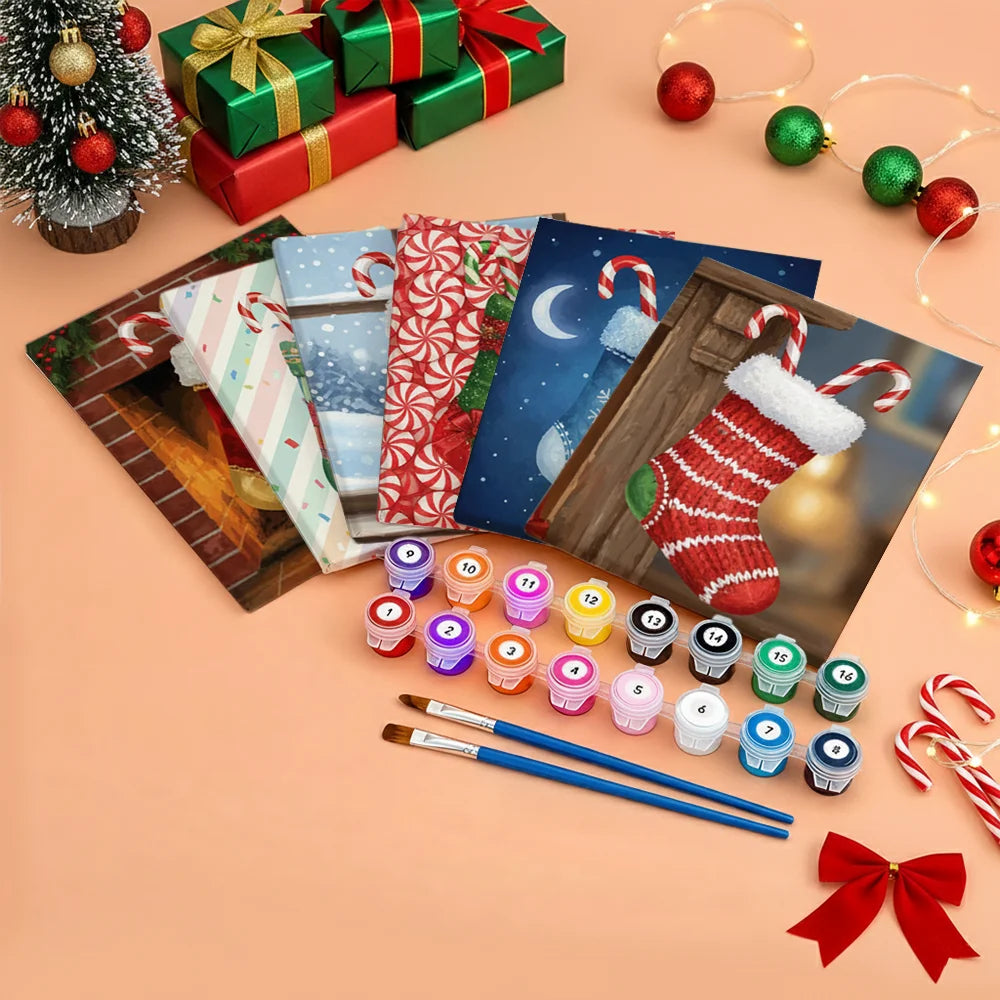 

Dipingere con i numeri - 6 Mini Dipinti | Piccolo Boschetto