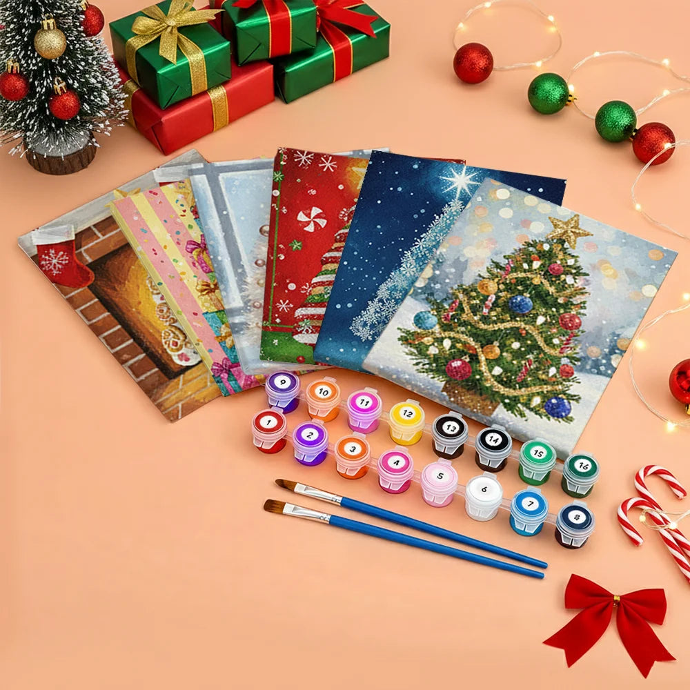 

Dipingere con i numeri - 6 Mini Dipinti | Piccolo Boschetto