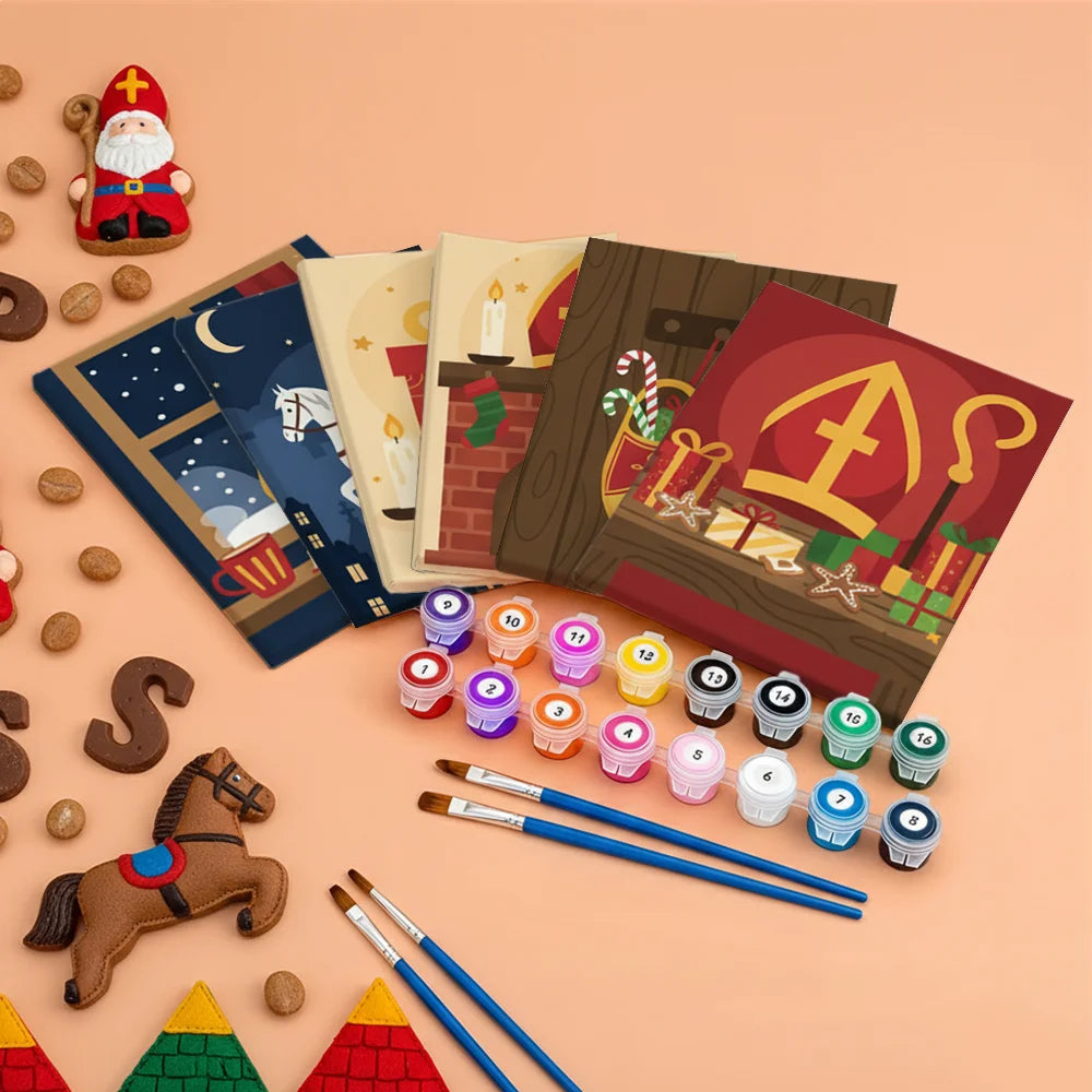 

Dipingere con i numeri - 6 Mini Dipinti | Piccolo Boschetto