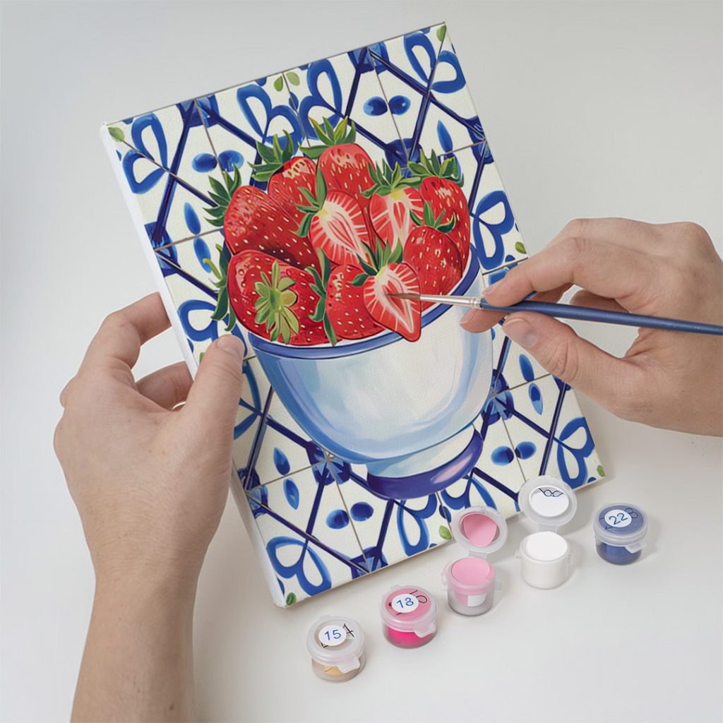 

Dipingere con i numeri - 6 Mini Quadri | Set Classico di Frutta