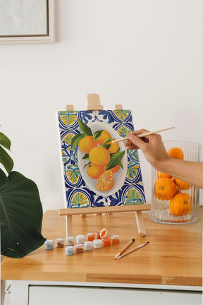 

Dipingere con i numeri - 6 Mini Quadri | Set Classico di Frutta