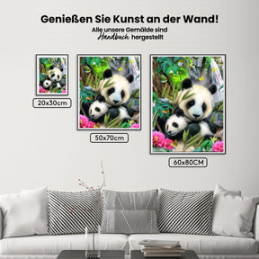 Pandabär - Malen nach Zahlen