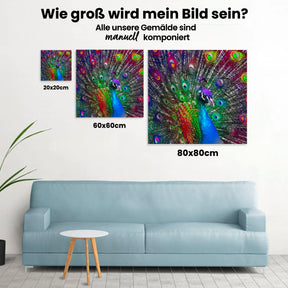 Pfau - Malen nach Zahlen