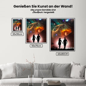 Planetensystem - Malen nach Zahlen