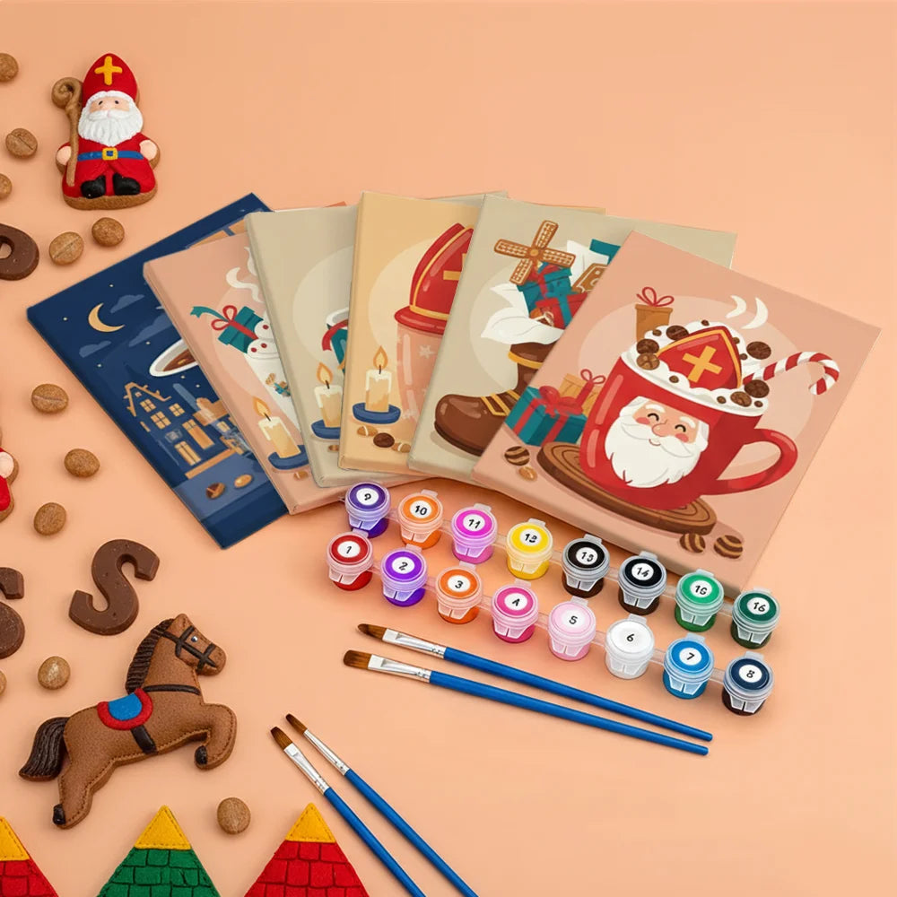 

Dipingere con i numeri - 6 Mini Dipinti | Piccolo Boschetto