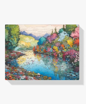 Dipingi con i numeri - Blooming Riverbank