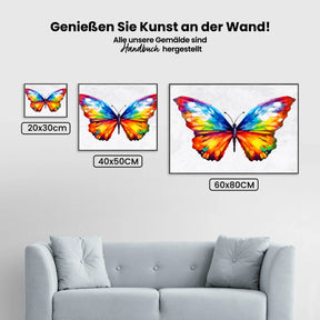 Schmetterling Bunt - Malen nach Zahlen