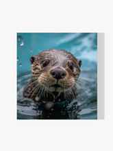 Schwimmender Otter - Malen nach Zahlen