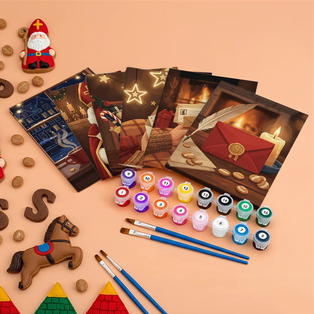 

Dipingere con i numeri - 6 Mini Dipinti | Piccolo Boschetto