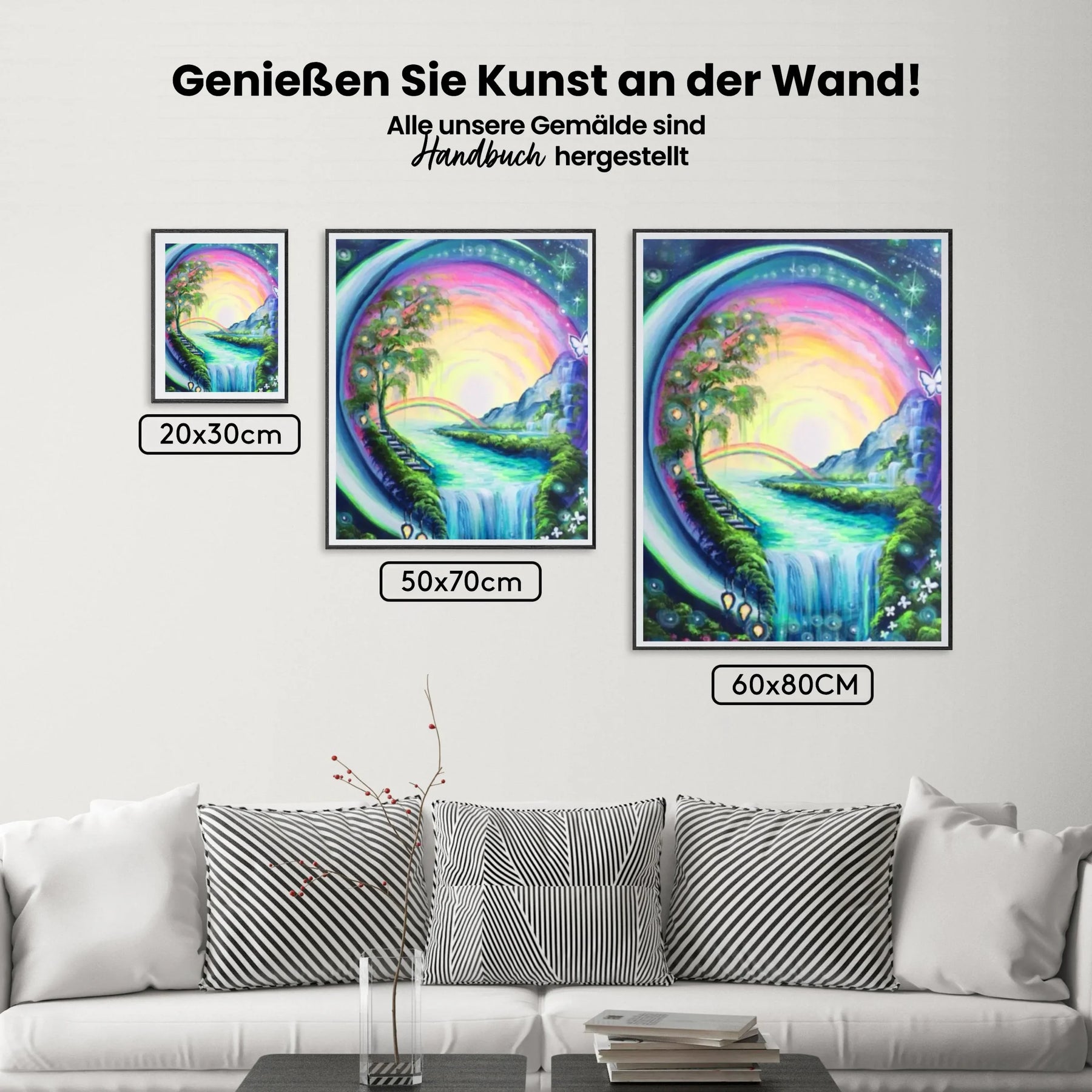 Wasserfall - Malen nach Zahlen