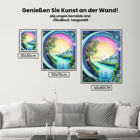 Wasserfall - Malen nach Zahlen