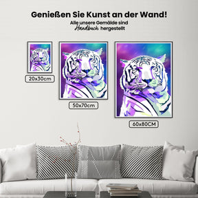 Weiße Tigergalaxie - Malen nach Zahlen