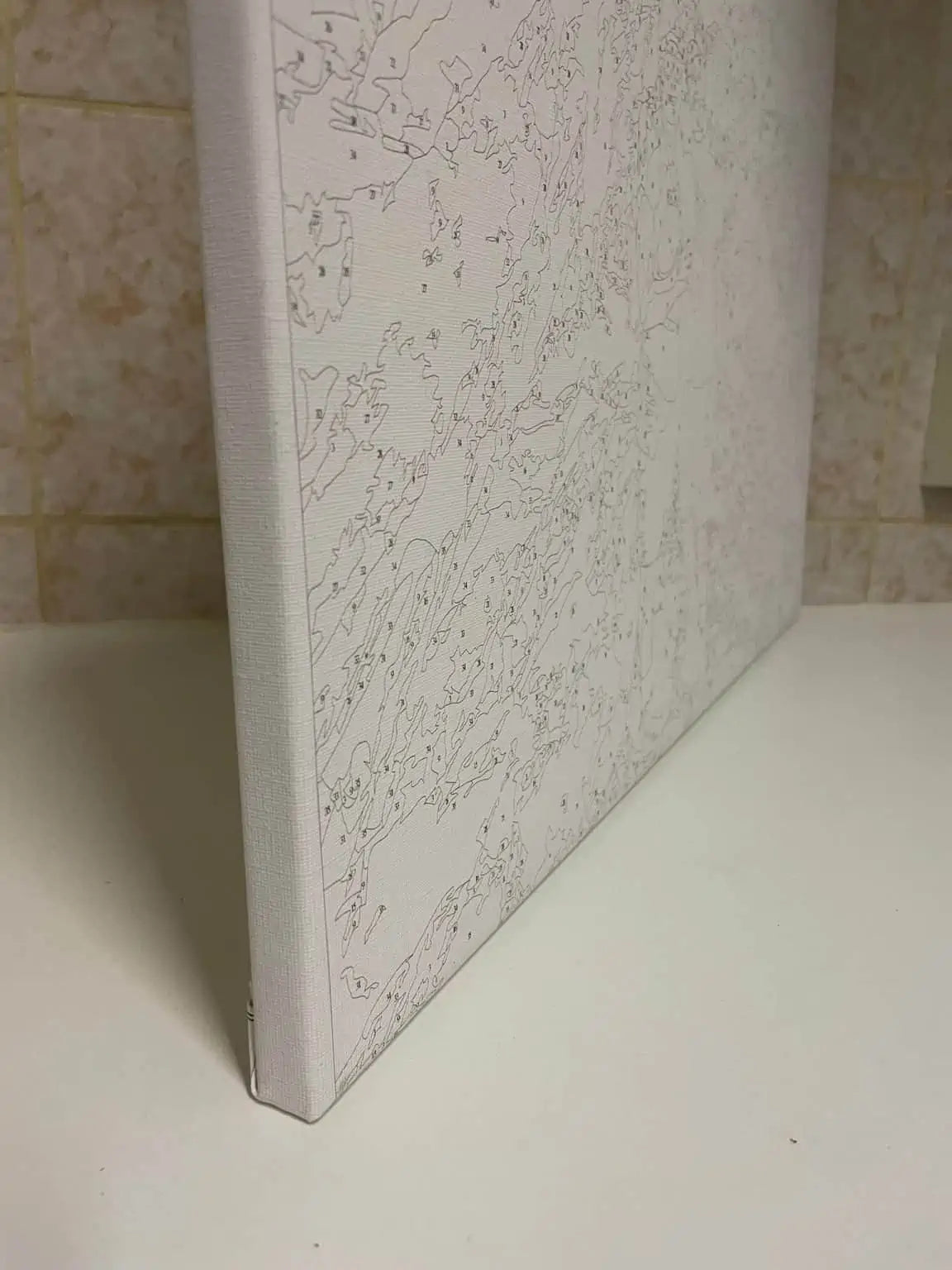 Dipingi con i numeri, cornice fai da te