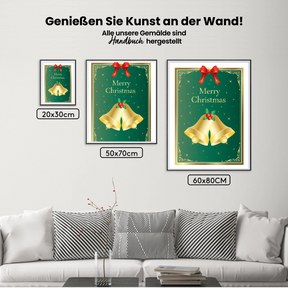 Wunsch nach Weihnachten - Malen nach Zahlen