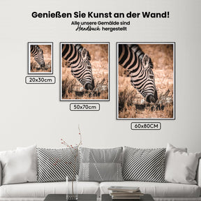 Zebra Savanne - Malen nach Zahlen